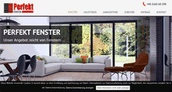 Desktop Screenshot of perfekt-fenster.at