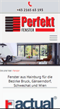 Mobile Screenshot of perfekt-fenster.at