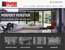 Tablet Screenshot of perfekt-fenster.at